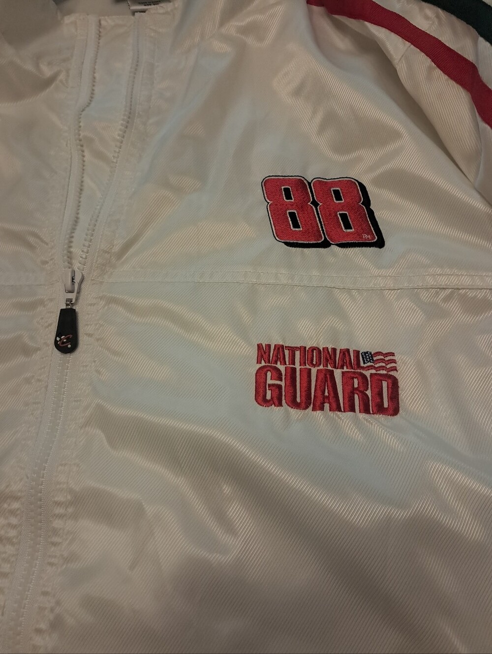 White Men's Dale Earnhardt Racing Jacket - Picture 3 of 8
